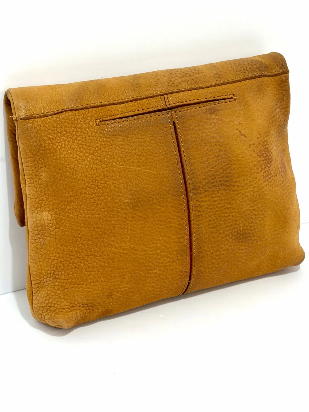 HAMMITT VIP MD Crossbody Bag In Tan Pebbled Nubuck/Brushed Gold/Red Zip